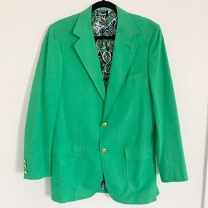 Lilly Pulitzer • Vintage Mens Stuff Button Blazer